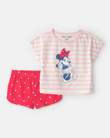 Toddler Girl 2-Piece Disney&copy; Minnie Mouse Short-Sleeve Pajama Set, 