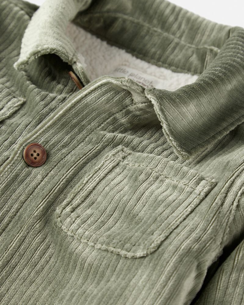 Baby Boy Recycled Ribbed Velour Jacket, image 3 of 4 slides