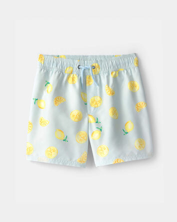 Boys Lemon Swim Trunks - Blue, 
