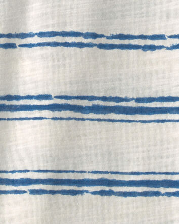 Baby Boy Striped Bodysuit - Blue/Ivory, 