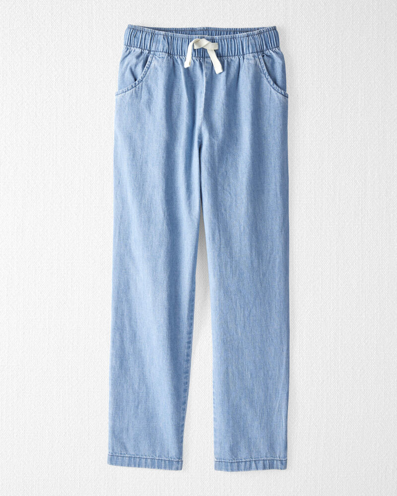 Boys Organic Cotton Chambray Pants, image 1 of 5 slides