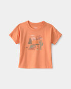 Baby Boy 'Club Wild' Armadillo Graphic Tee - Orange, image 1 of 4 slides