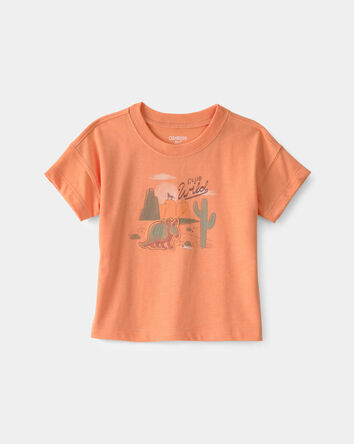 Baby Boy 'Club Wild' Armadillo Graphic Tee - Orange, 