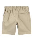 Toddler Boy Stretch Chino Shorts - Khaki, image 2 of 4 slides