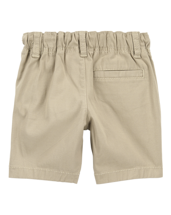Toddler Boy Stretch Chino Shorts - Khaki, 