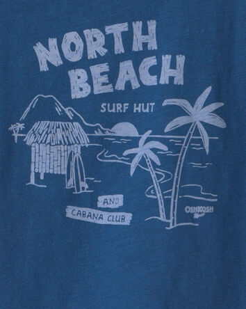 Baby Boy 'North Beach' Graphic Tee - Navy, 