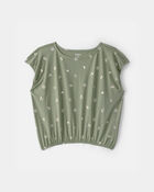 Girls Spring Icon Short-Sleeve Top - Olive, image 1 of 3 slides