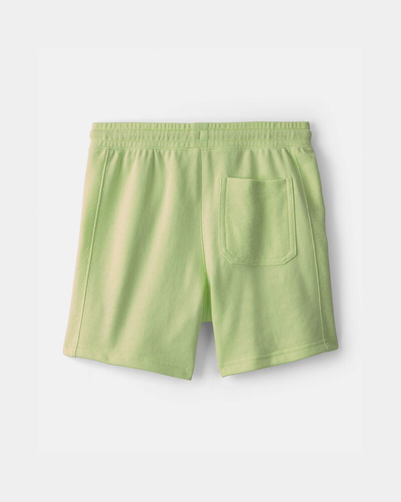 Boys Sunset French Terry Shorts - Green, image 2 of 4 slides
