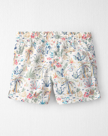 Toddler Boy Recycled Swim Trunks in Tropical Paradise, 