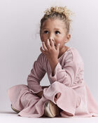 Toddler Girl Velvety Avenue Twirl&trade; Dress - Light Pink, image 5 of 6 slides
