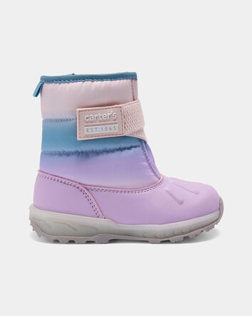 Toddler Girl Light-Up Ombre Snow Boots - Blue/Purple, 