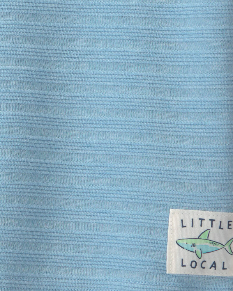 Toddler Boy 2-Piece Shark Top & Short Set - Blue, image 2 of 4 slides
