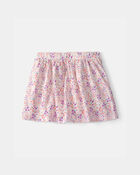 Girls Floral Skort - Pink, image 1 of 4 slides