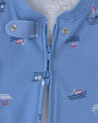 Baby Boy 2-Pack Boat Snug Fit 1-Piece Pajama - Blue, image 3 of 6 slides