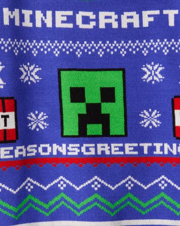 Boys Minecraft&reg; Long-Sleeve Sweater - Blue/Green, 