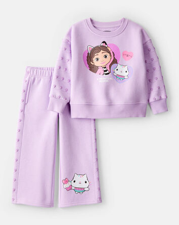 Baby Girl 2-Piece Gabby's Dollhouse Outfit Set - Purple, 
