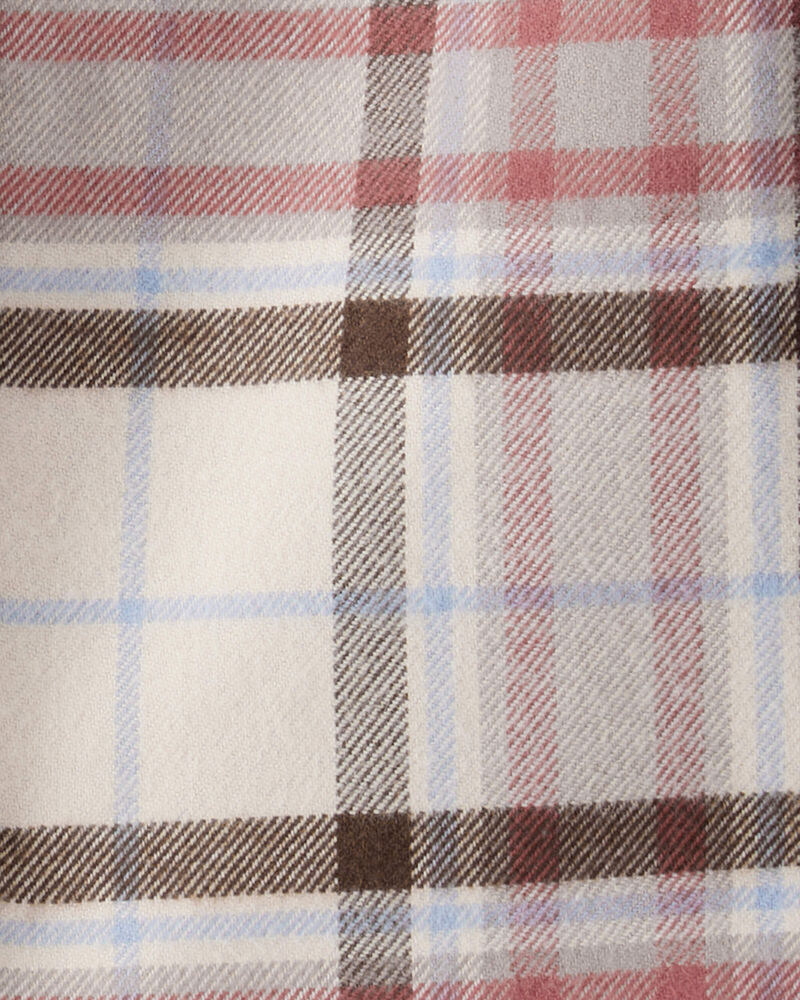 Baby Boy Organic Cotton Button-Front Flannel, image 3 of 4 slides