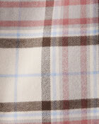 Baby Boy Organic Cotton Button-Front Flannel, image 3 of 4 slides