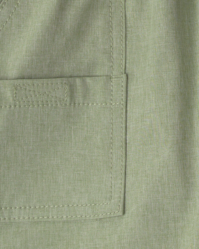 Toddler Boy Woven Pocket Shorts - Green, image 3 of 4 slides