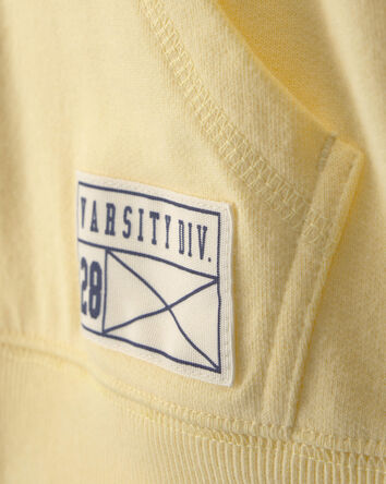 Kids French Terry Zip-Up Hoodie - Yellow, 
