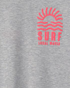 Boys Surf French Terry Long-Sleeve Pullover Sweatshirt - Grey, image 3 of 4 slides