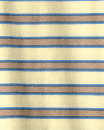 Kids Striped T-Shirt - Yellow/Brown, 