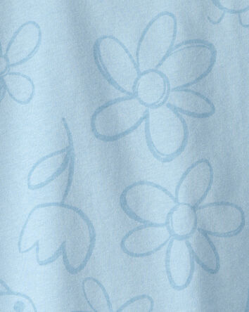 Toddler Girl Ladybug Floral Relaxed Top - Blue, 