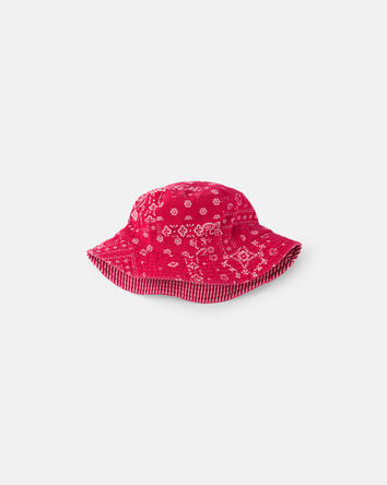 Toddler Bandana Bucket Hat - Red, 