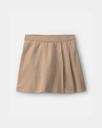 Girls Uniform Ponte Skort - Khaki, 