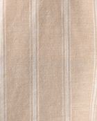 Baby 2-Piece Stripe Overall Set - Khaki, image 5 of 7 slides