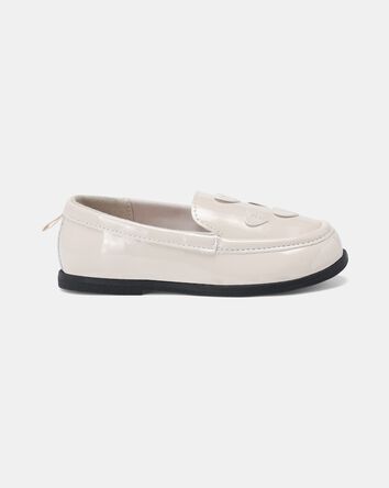 Toddler Girl Heart Dress Shoes - Cream, 