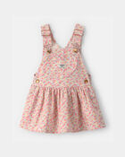 Baby Girl Floral Heart Pocket Skirtall - Pink, image 1 of 4 slides