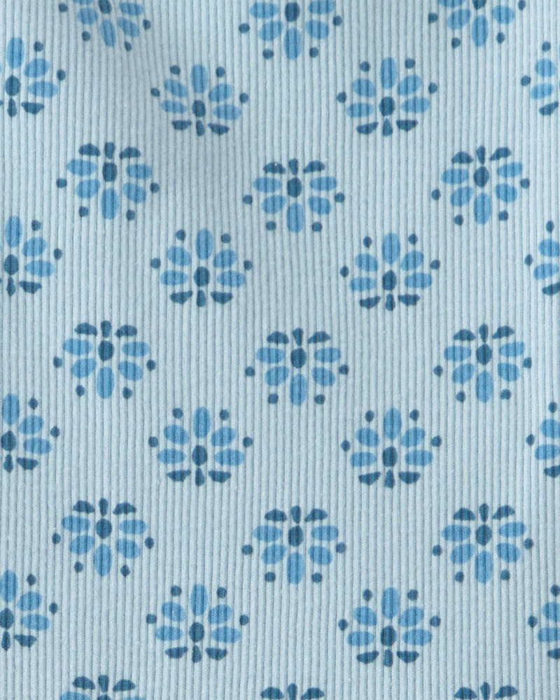 Toddler Girl 2-Piece Tank Top & Short Set - Blue, image 2 of 3 slides