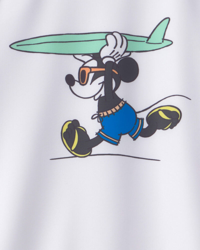 Toddler Boy Disney&copy; Mickey Mouse Long-Sleeve Rashguard - Blue/White, image 3 of 3 slides