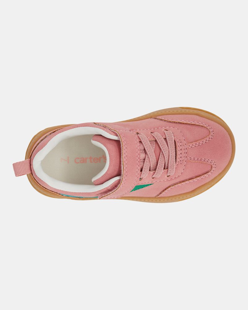 Toddler Casual Sneakers - Pink/Green, image 4 of 7 slides