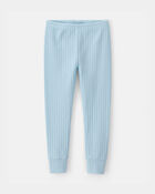 Baby Boy Rib Snug Fit 2-Piece Pajama Set - Blue, image 3 of 5 slides
