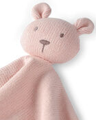 Baby Girl Organic Cotton Bear Lovey, image 3 of 3 slides