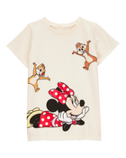 Girls Disney&copy; Minnie Mouse Short-Sleeve Graphic Tee - Cream, image 1 of 2 slides