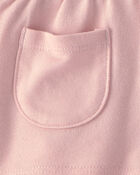 Baby Girl 2-Piece Floral Ruffle Top & Short Set - Pink, image 4 of 5 slides