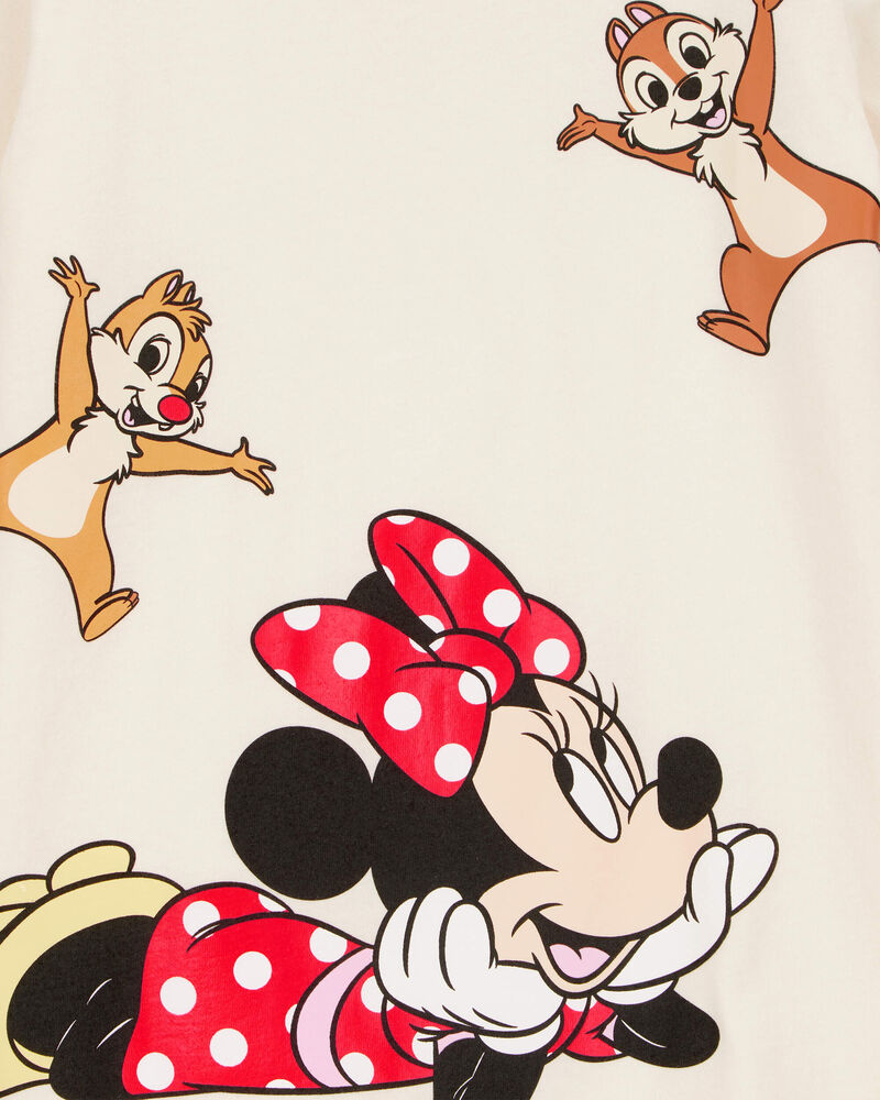 Girls Disney&copy; Minnie Mouse Short-Sleeve Graphic Tee - Cream, image 2 of 2 slides