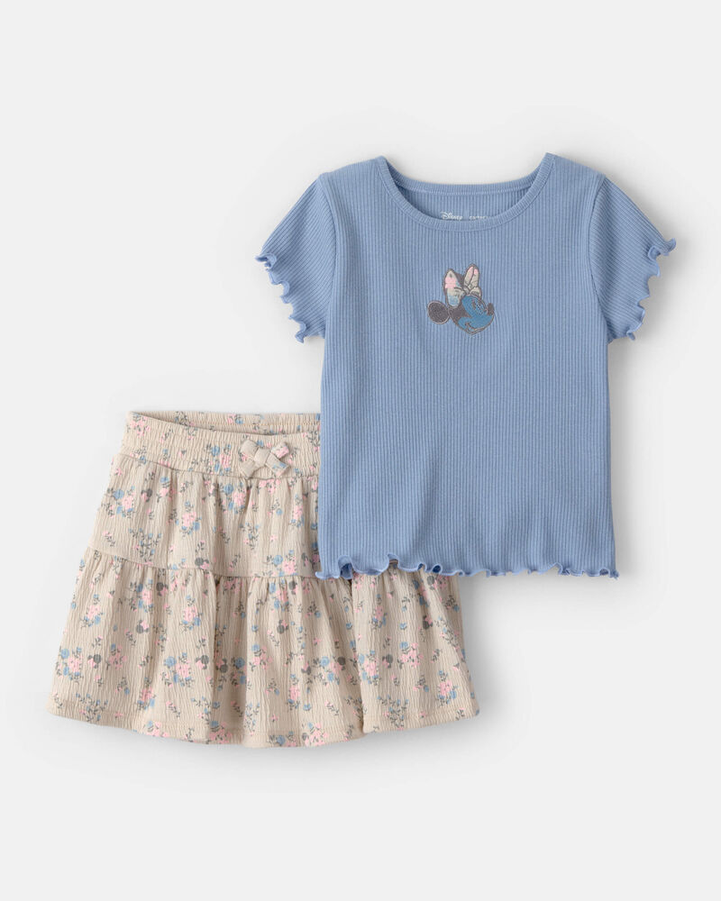 Toddler Girl 2-Piece Disney&copy; Minnie Mouse Top & Skort Set - Blue, image 1 of 6 slides