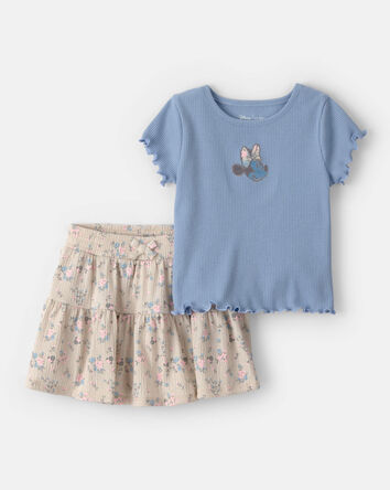 Toddler Girl 2-Piece Disney&copy; Minnie Mouse Top & Skort Set - Blue, 