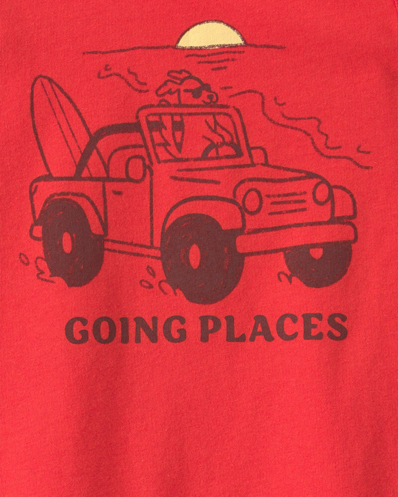 Baby Boy Beach Dog Graphic Tank - Orange, image 2 of 3 slides