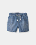 Baby Boy 2-Piece Polo Shirt & Denim Short Set - Brown/Blue, image 4 of 7 slides