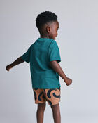 Toddler Elevated Relaxed Tee - Teal, image 4 of 6 slides
