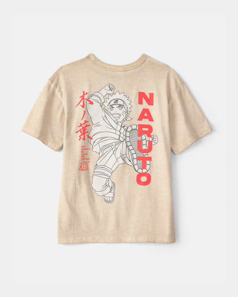 Boys Naruto Graphic Tee - Beige, image 2 of 4 slides