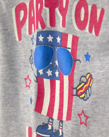 Toddler Boy USA Graphic Tank - Grey, 