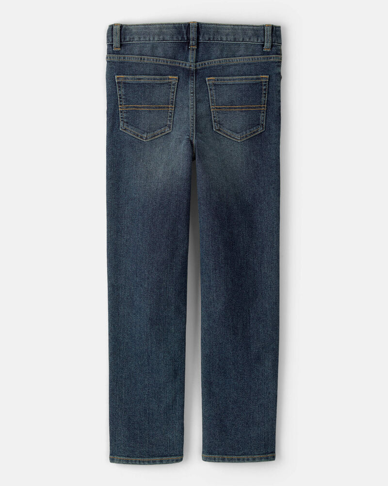 Kid Dark Wash Straight-Leg Jeans, image 2 of 4 slides
