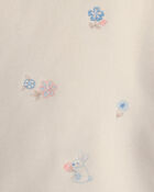 Baby Girl 2-Piece Floral French Terry Top & Skort Set - Cream, image 5 of 6 slides