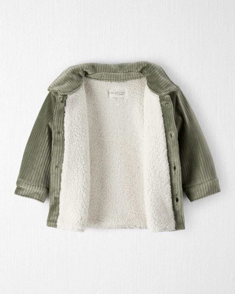 Baby Boy Recycled Ribbed Velour Jacket, image 2 of 4 slides